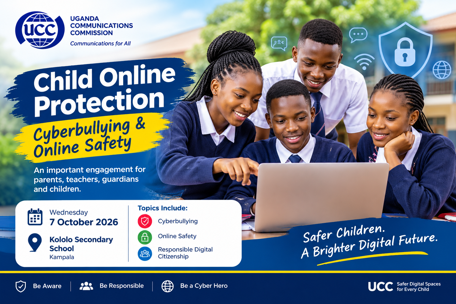 UCC to Address Cyberbullying and Online Safety at Kololo Secondary School